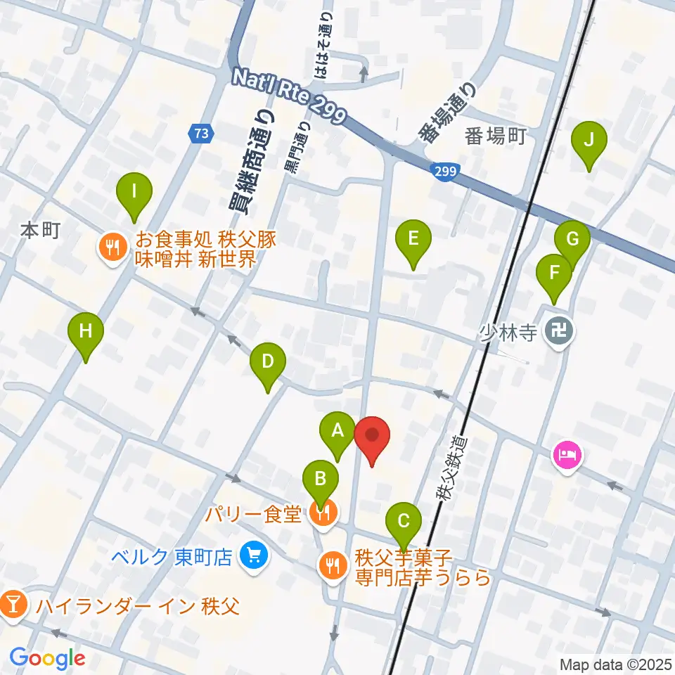 秩父ladderladder周辺の駐車場・コインパーキング一覧地図