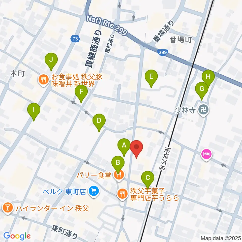 秩父ladderladder周辺の駐車場・コインパーキング一覧地図