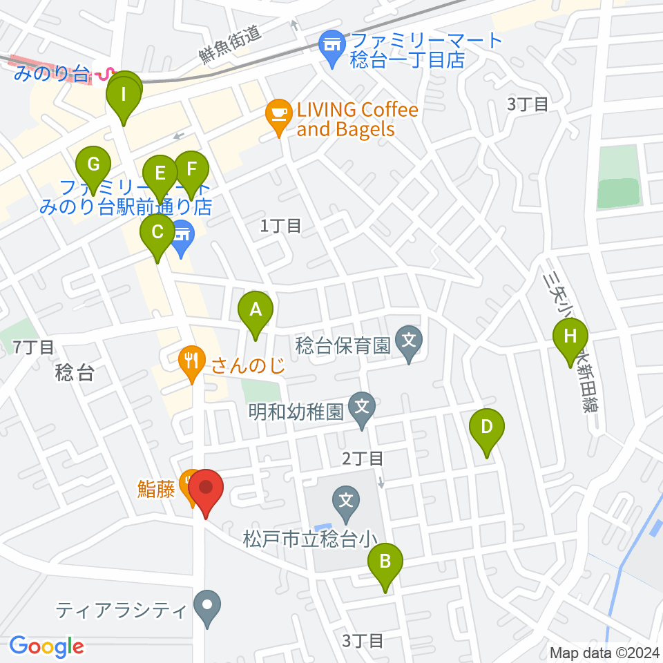 松戸ブルートレイン周辺の駐車場・コインパーキング一覧地図