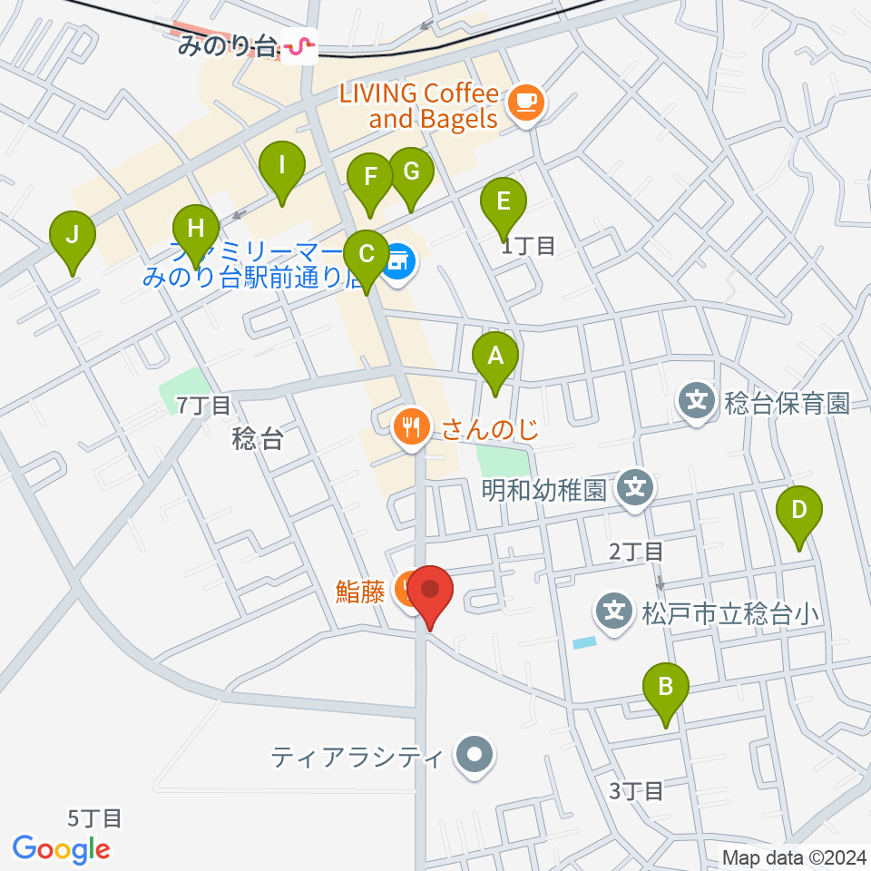 松戸ブルートレイン周辺の駐車場・コインパーキング一覧地図