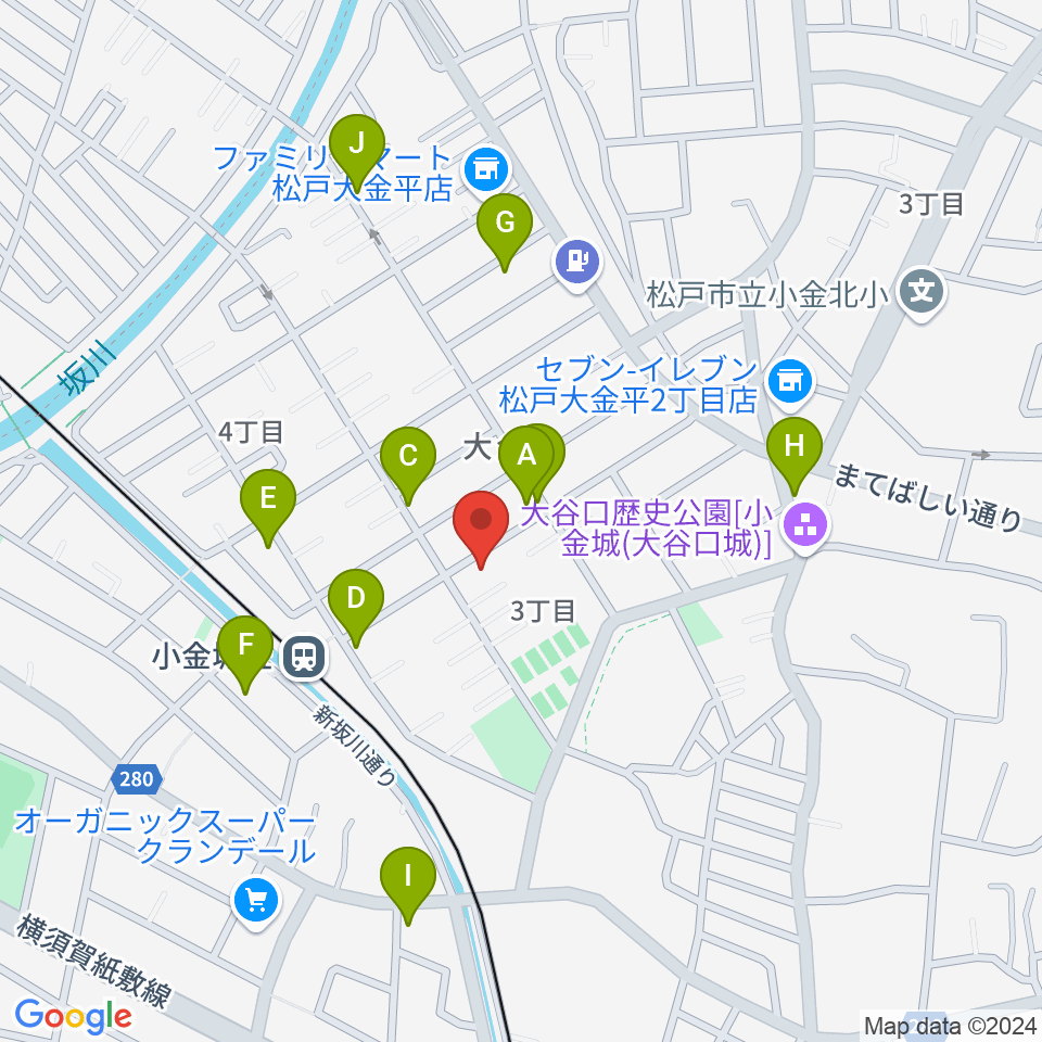 りべるて2周辺の駐車場・コインパーキング一覧地図