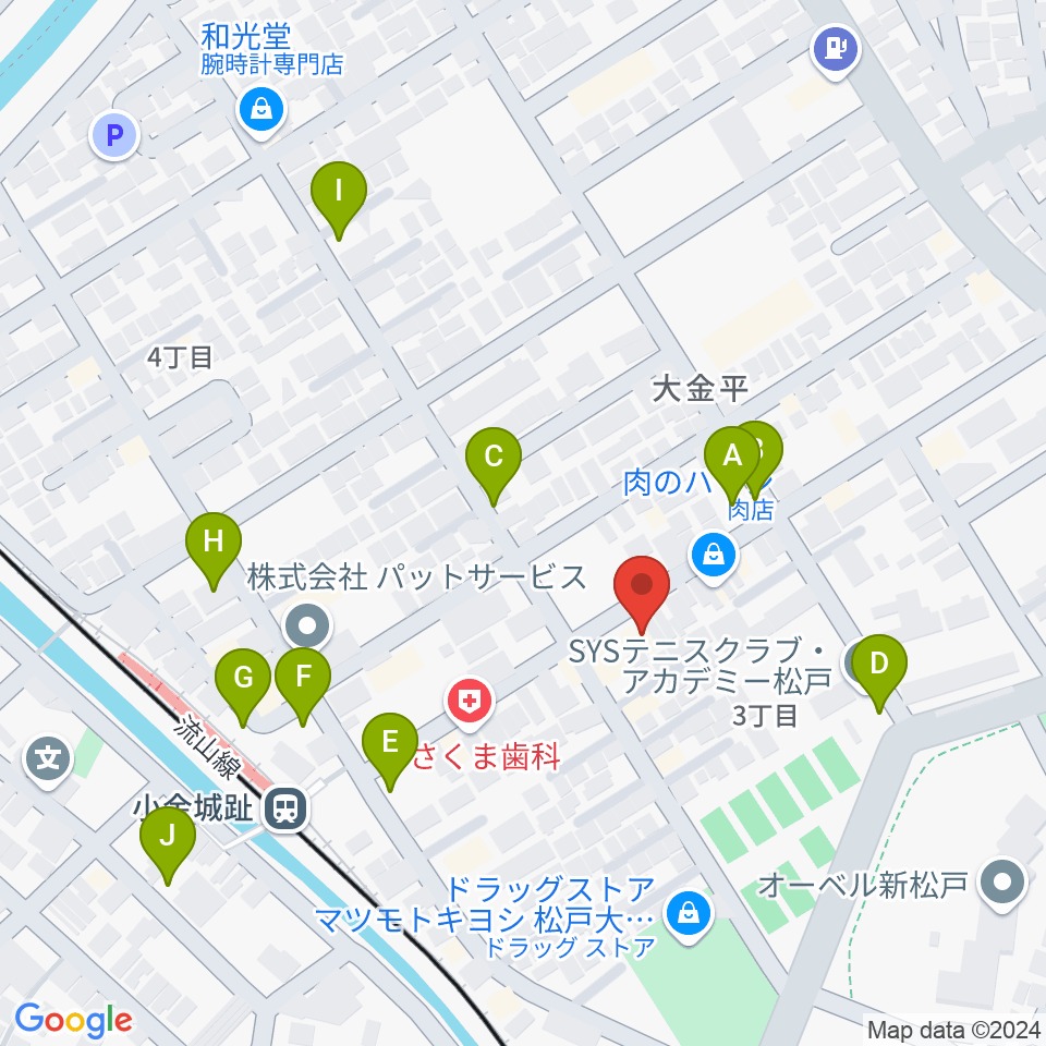 りべるて2周辺の駐車場・コインパーキング一覧地図