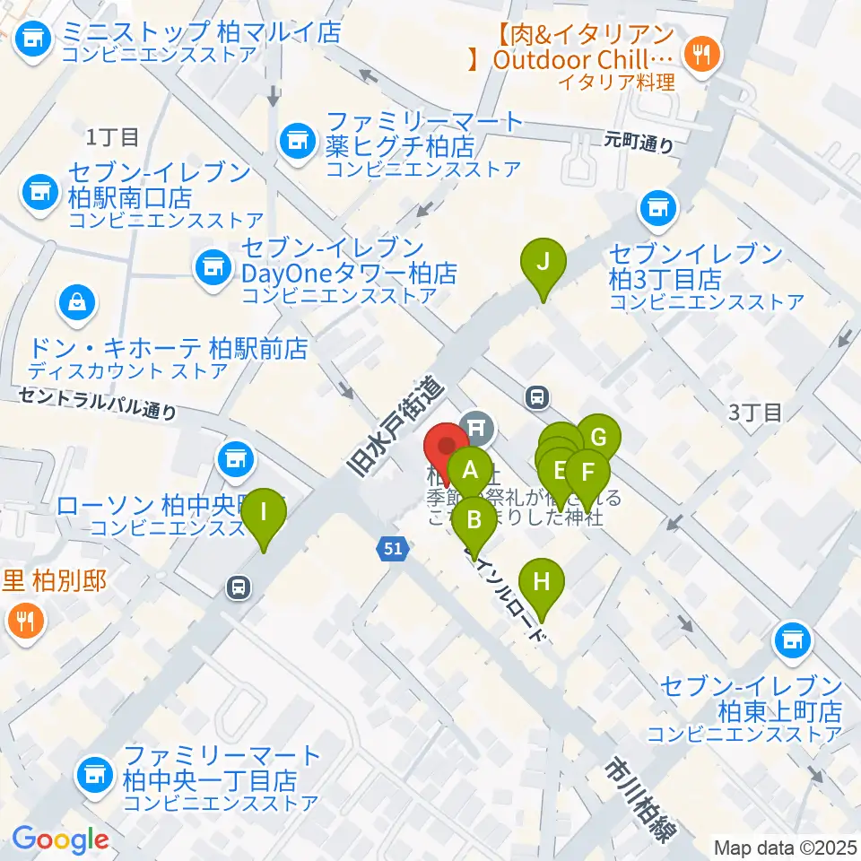 柏NARDIS周辺の駐車場・コインパーキング一覧地図