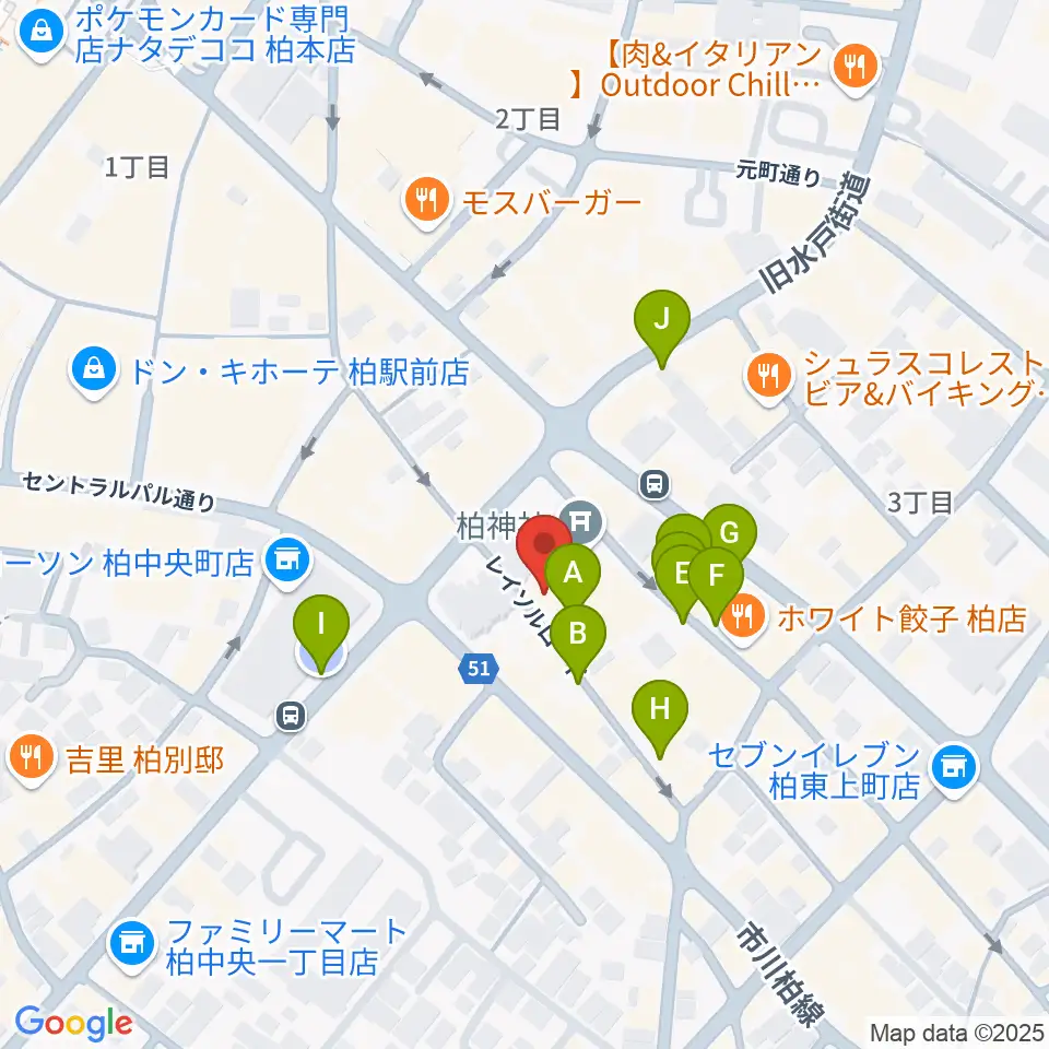 柏NARDIS周辺の駐車場・コインパーキング一覧地図
