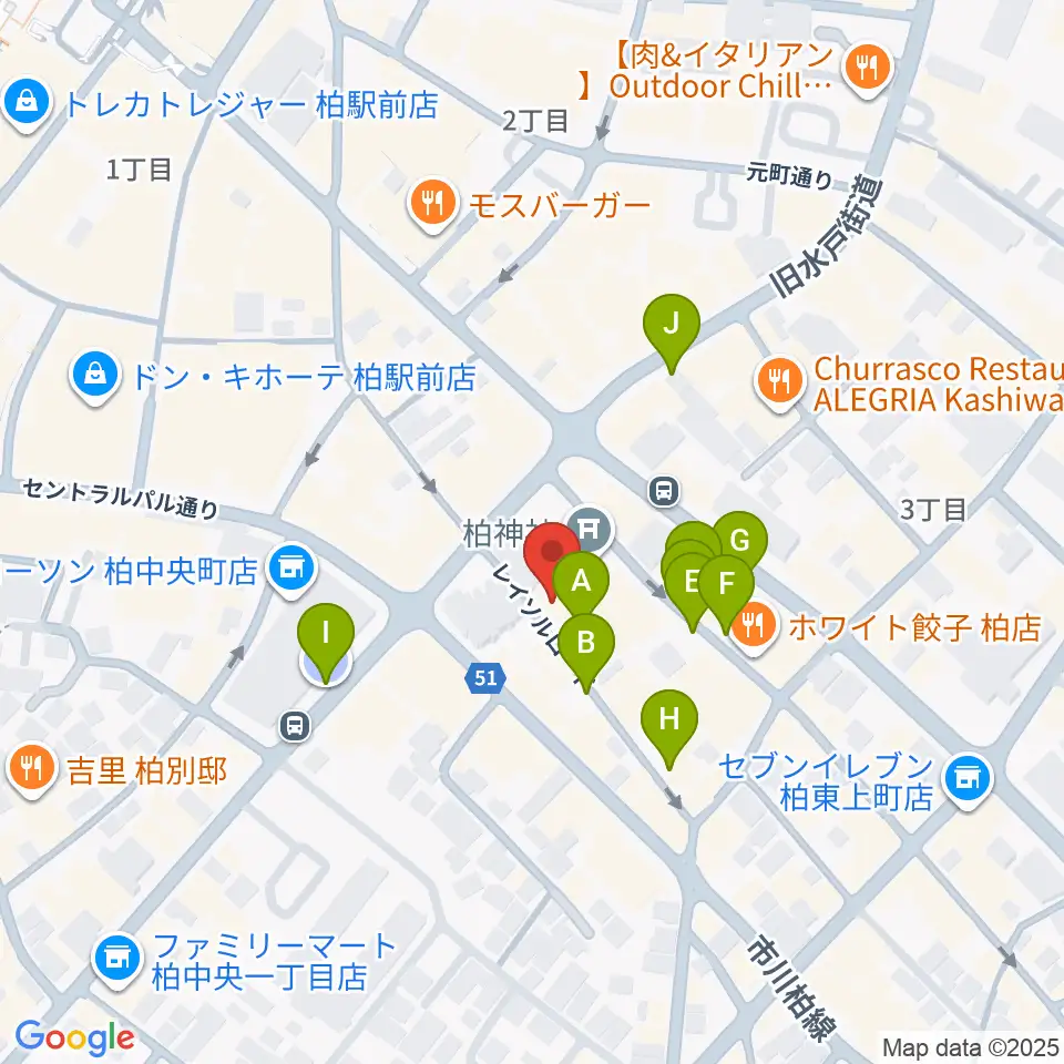 柏NARDIS周辺の駐車場・コインパーキング一覧地図