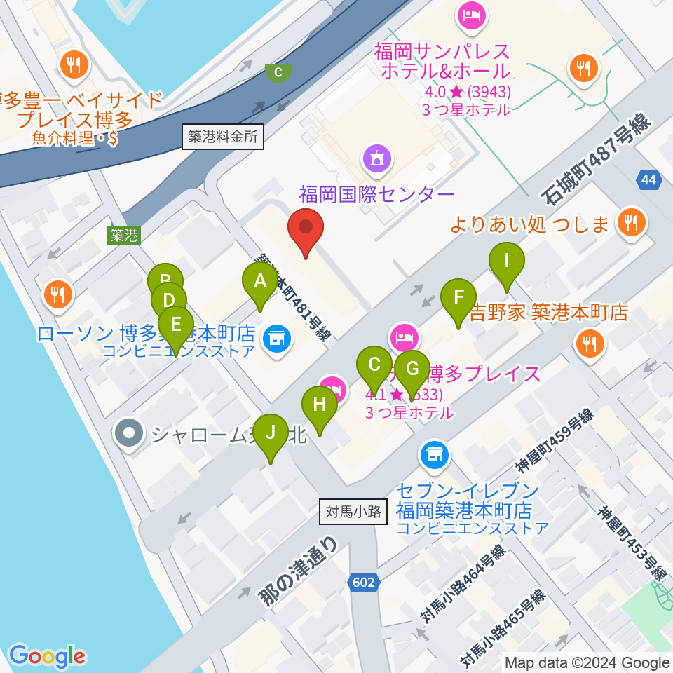 FineSound 築港店周辺の駐車場・コインパーキング一覧地図