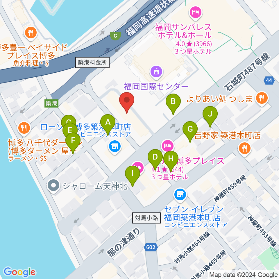 FineSound 築港店周辺の駐車場・コインパーキング一覧地図