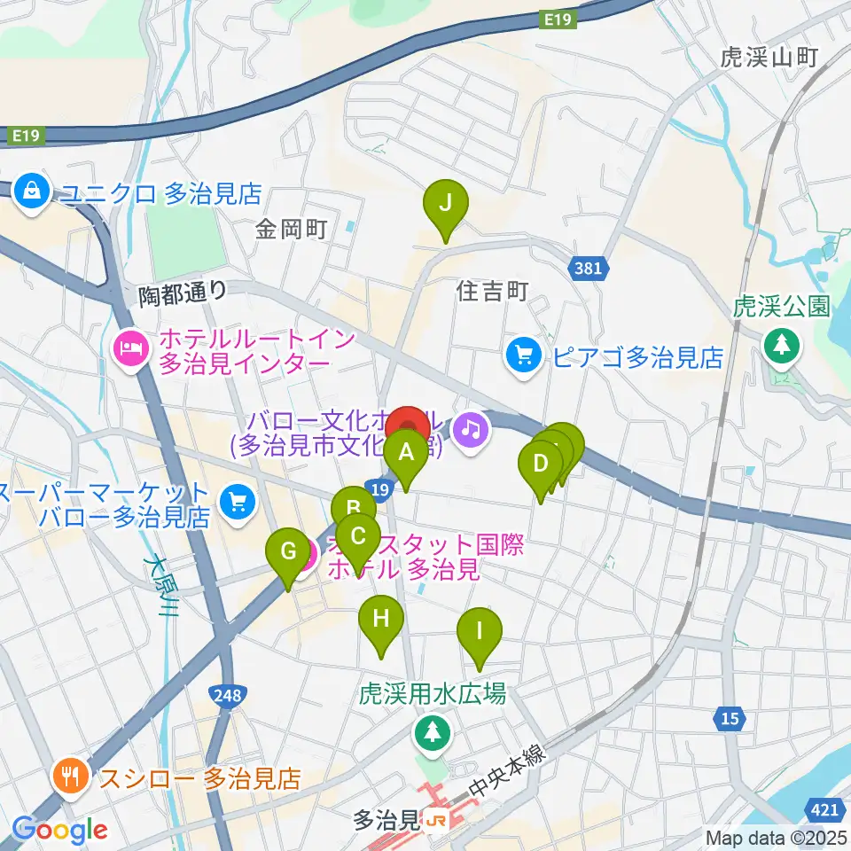 サウンドスタジオエリシアン周辺の駐車場・コインパーキング一覧地図