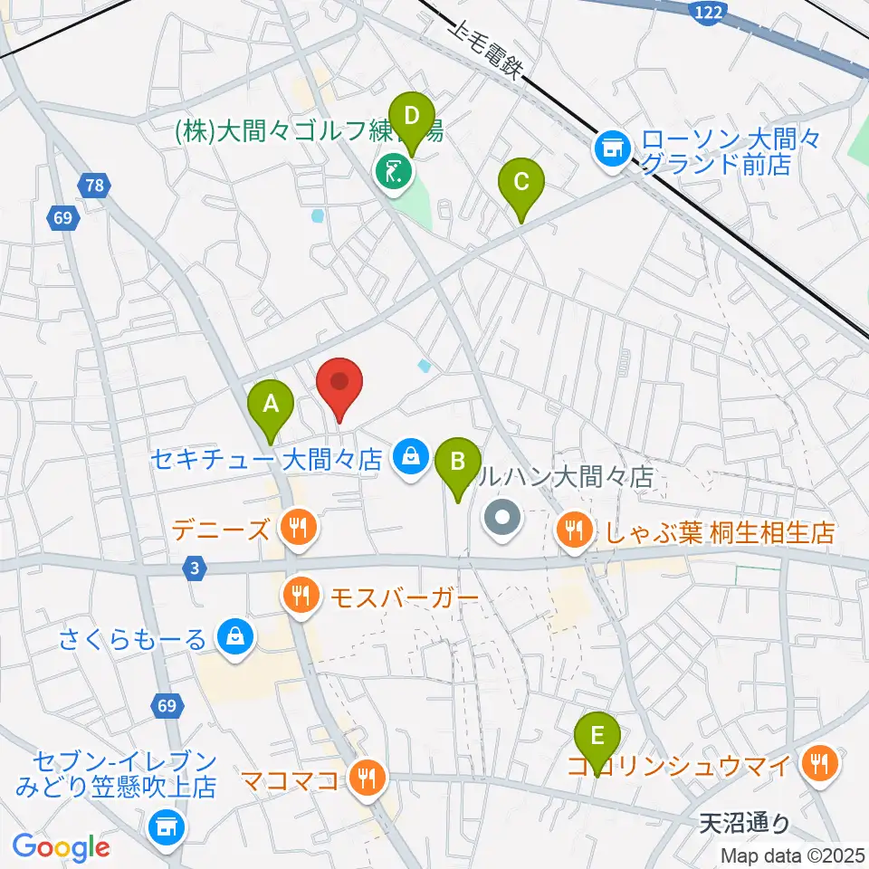 FIGARO周辺の駐車場・コインパーキング一覧地図