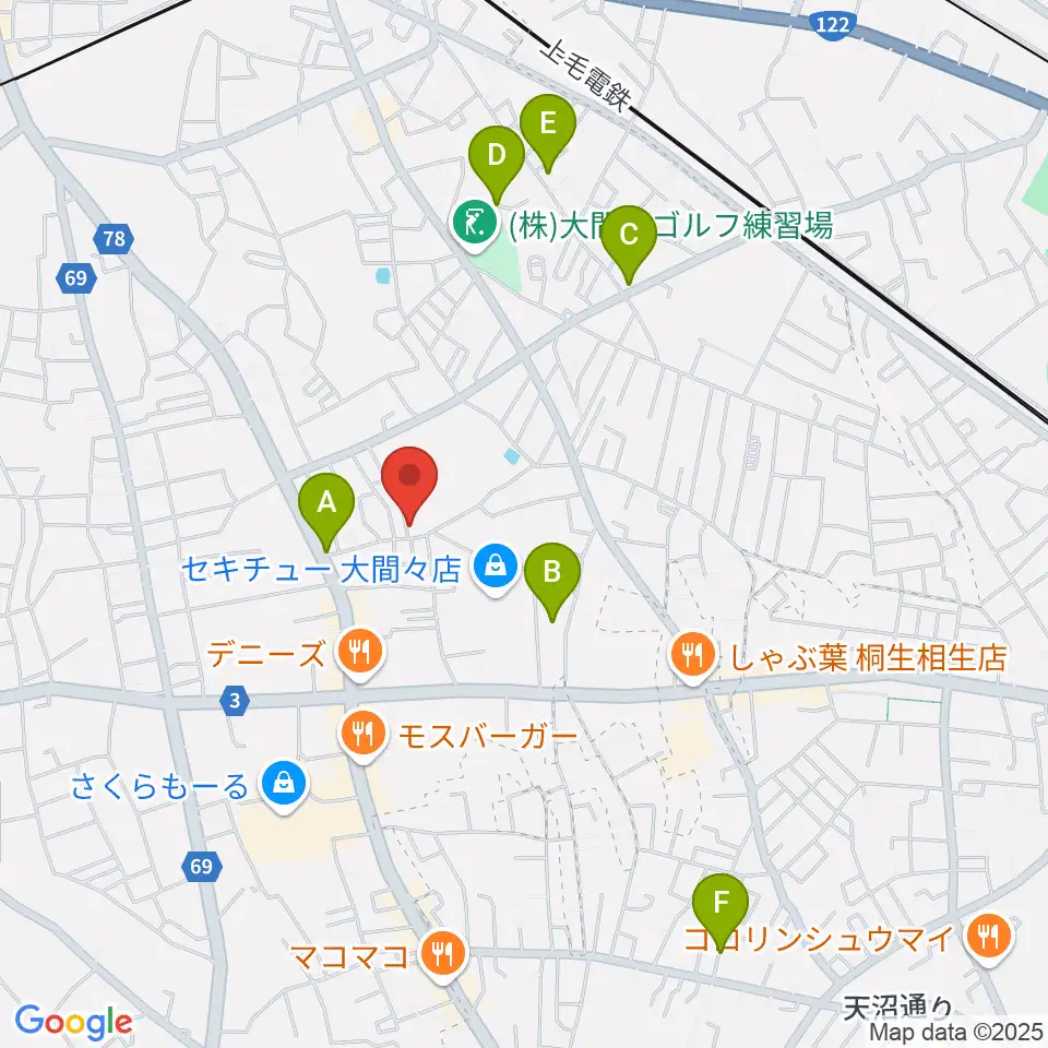 FIGARO周辺の駐車場・コインパーキング一覧地図