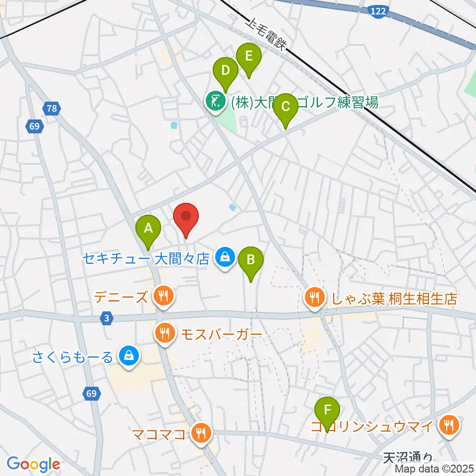 FIGARO周辺の駐車場・コインパーキング一覧地図