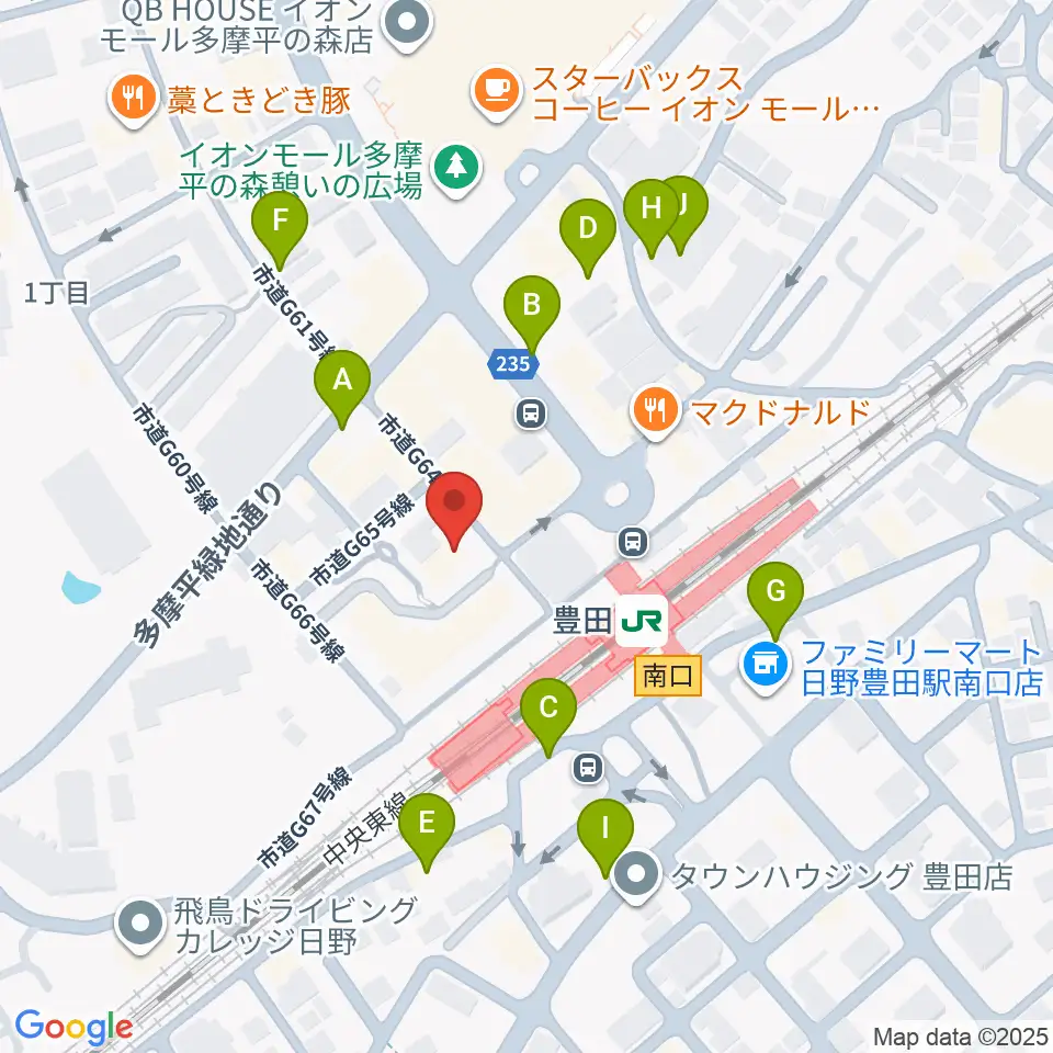 ひの市民活動支援センター周辺の駐車場・コインパーキング一覧地図