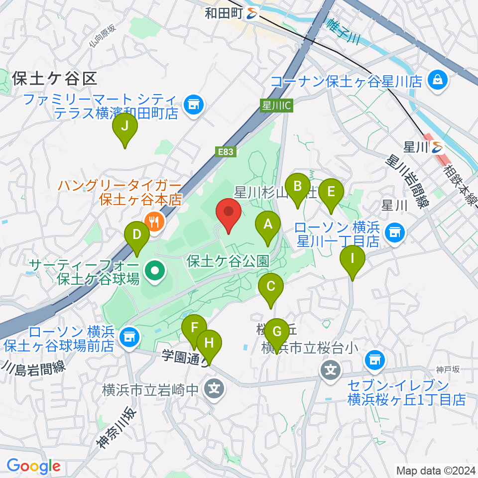 かながわアートホール周辺の駐車場・コインパーキング一覧地図