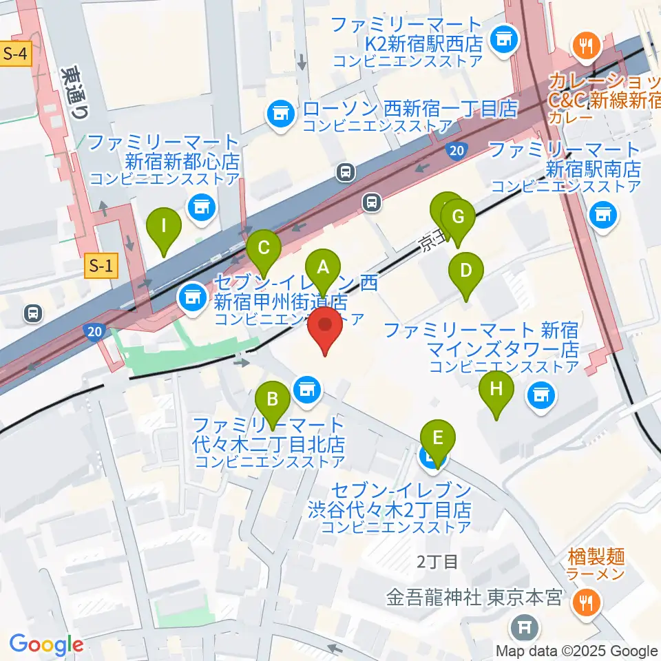 こくみん共済coopホール スペース・ゼロ周辺の駐車場・コインパーキング一覧地図