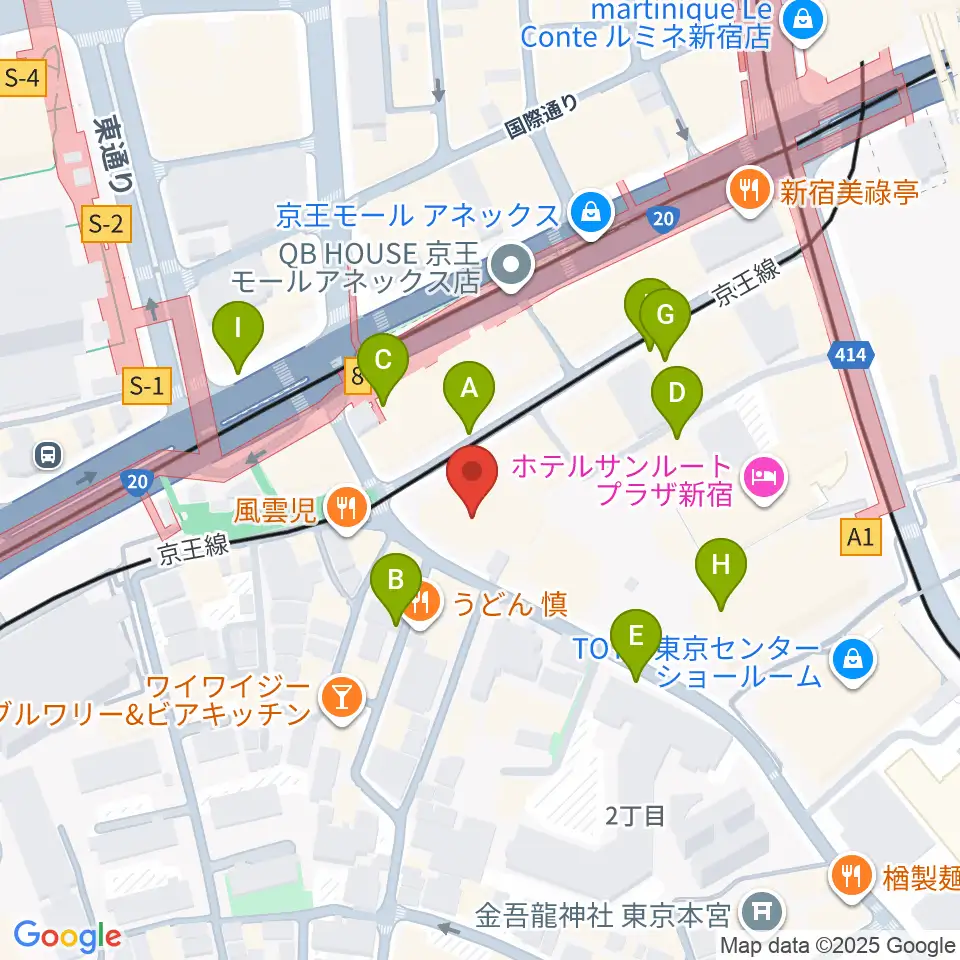 こくみん共済coopホール スペース・ゼロ周辺の駐車場・コインパーキング一覧地図