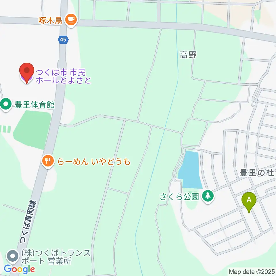 市民ホールとよさと周辺の駐車場・コインパーキング一覧地図