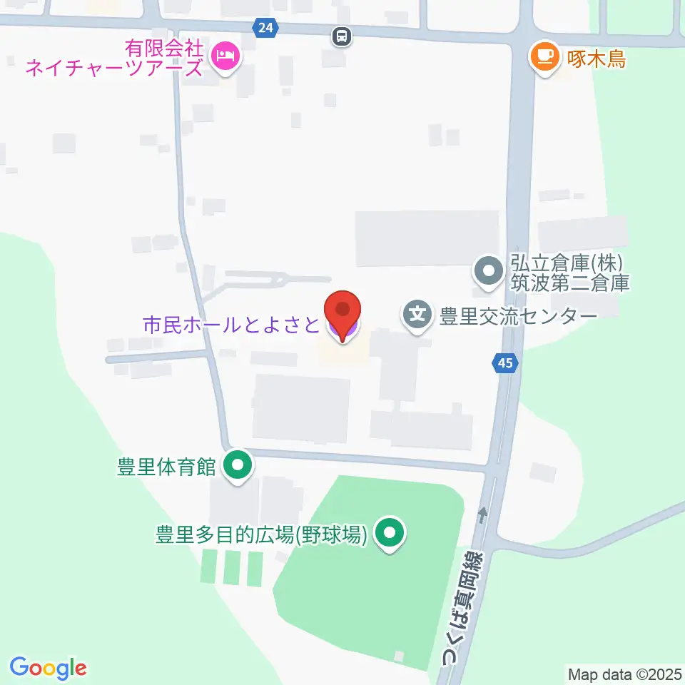市民ホールとよさと周辺の駐車場・コインパーキング一覧地図