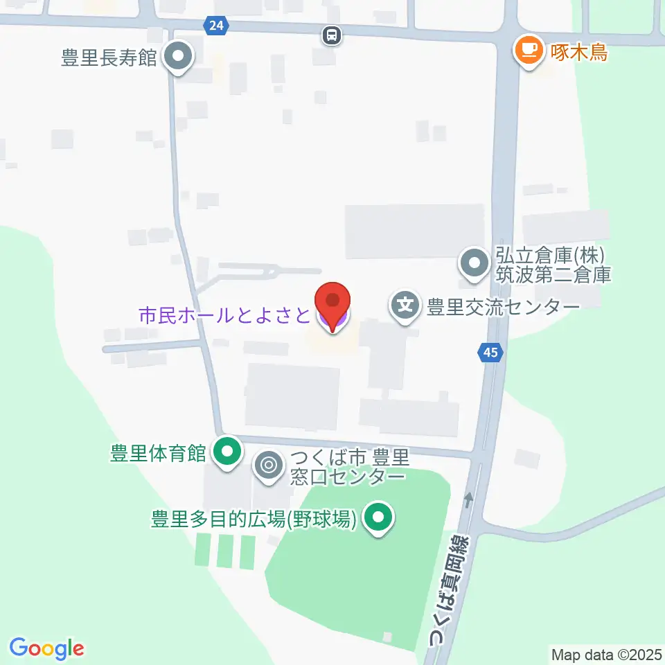市民ホールとよさと周辺の駐車場・コインパーキング一覧地図