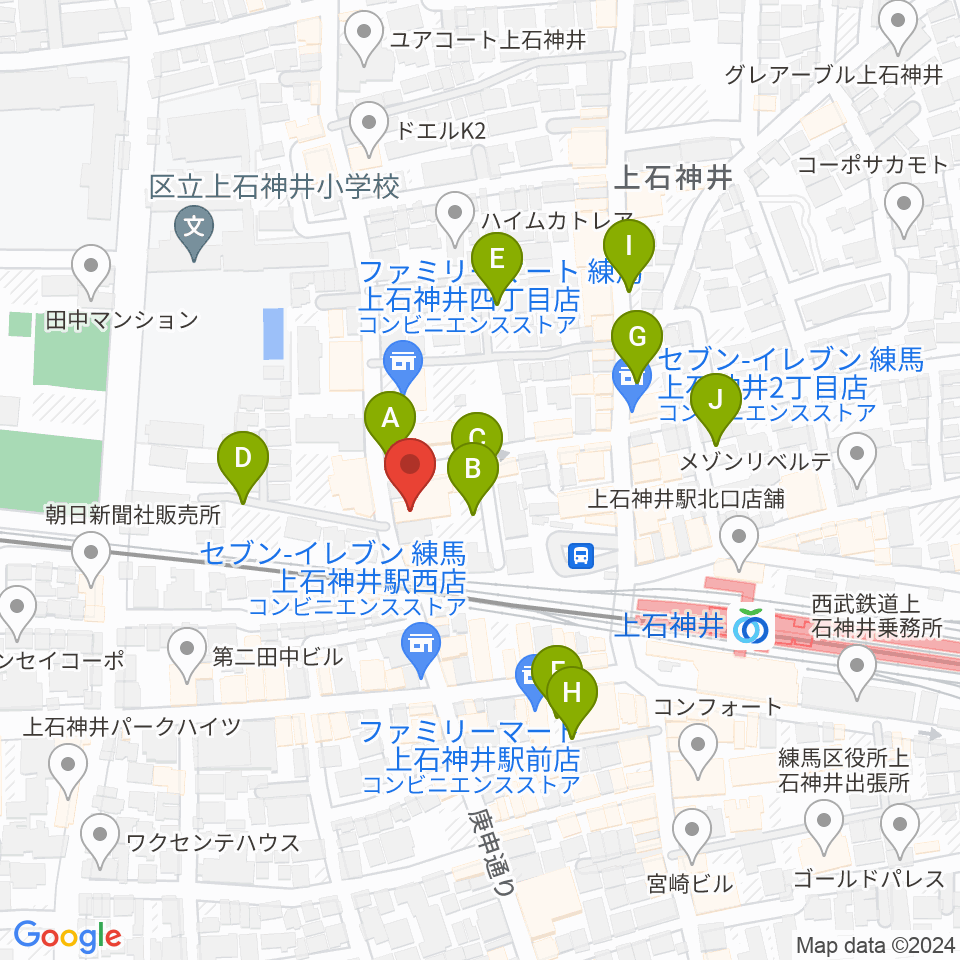 スタジオセイショウ周辺の駐車場・コインパーキング一覧地図