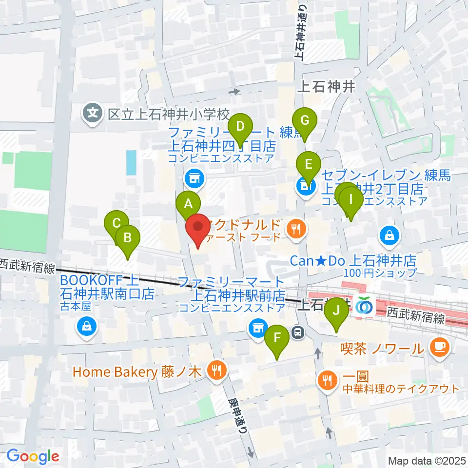 スタジオセイショウ周辺の駐車場・コインパーキング一覧地図