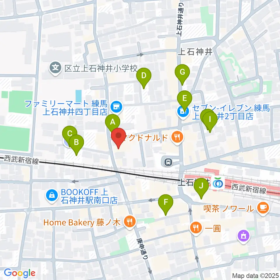 スタジオセイショウ周辺の駐車場・コインパーキング一覧地図