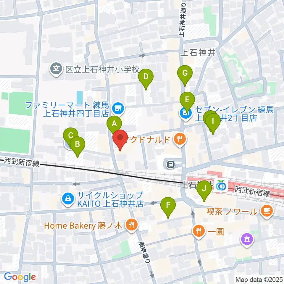 スタジオセイショウ周辺の駐車場・コインパーキング一覧地図