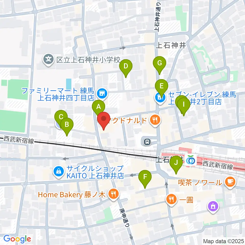 スタジオセイショウ周辺の駐車場・コインパーキング一覧地図