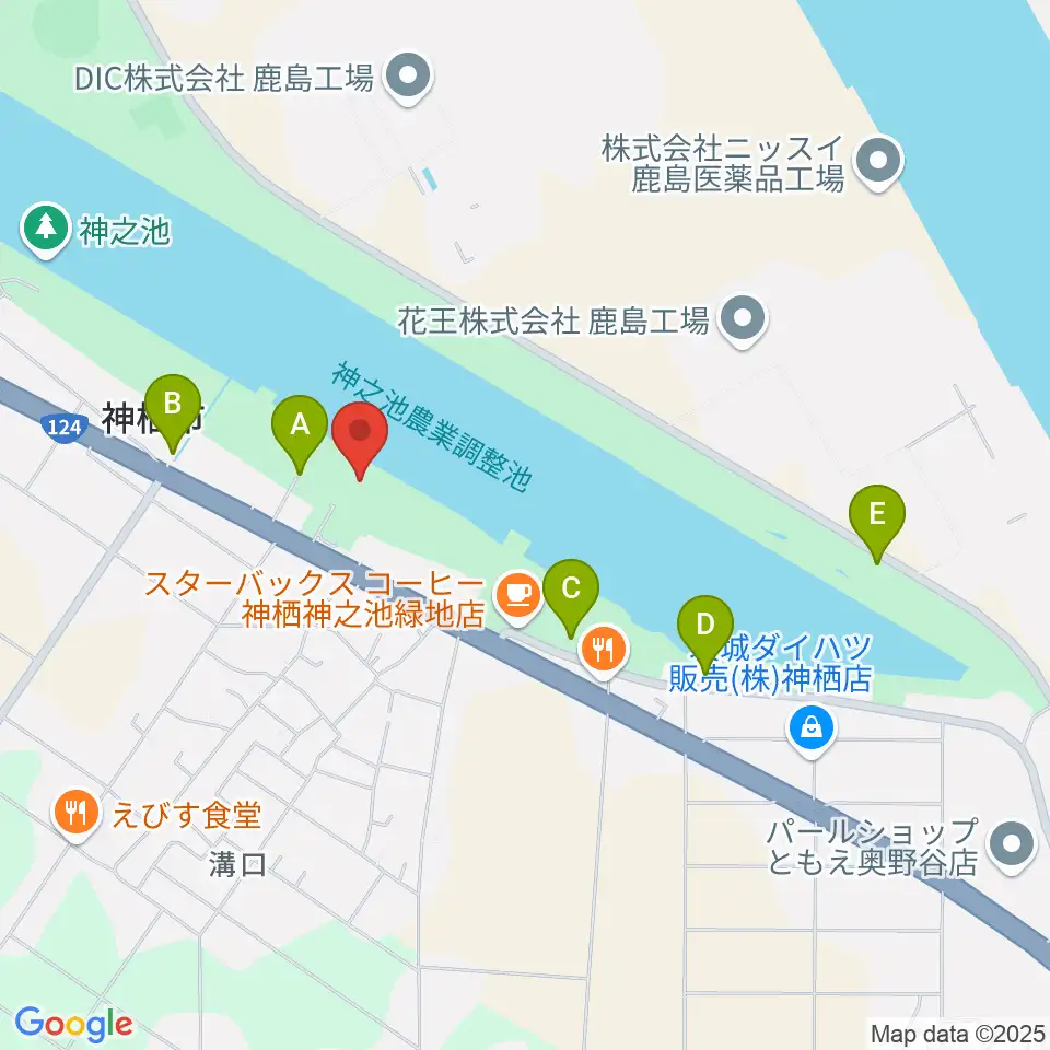 神栖市文化センター周辺の駐車場・コインパーキング一覧地図
