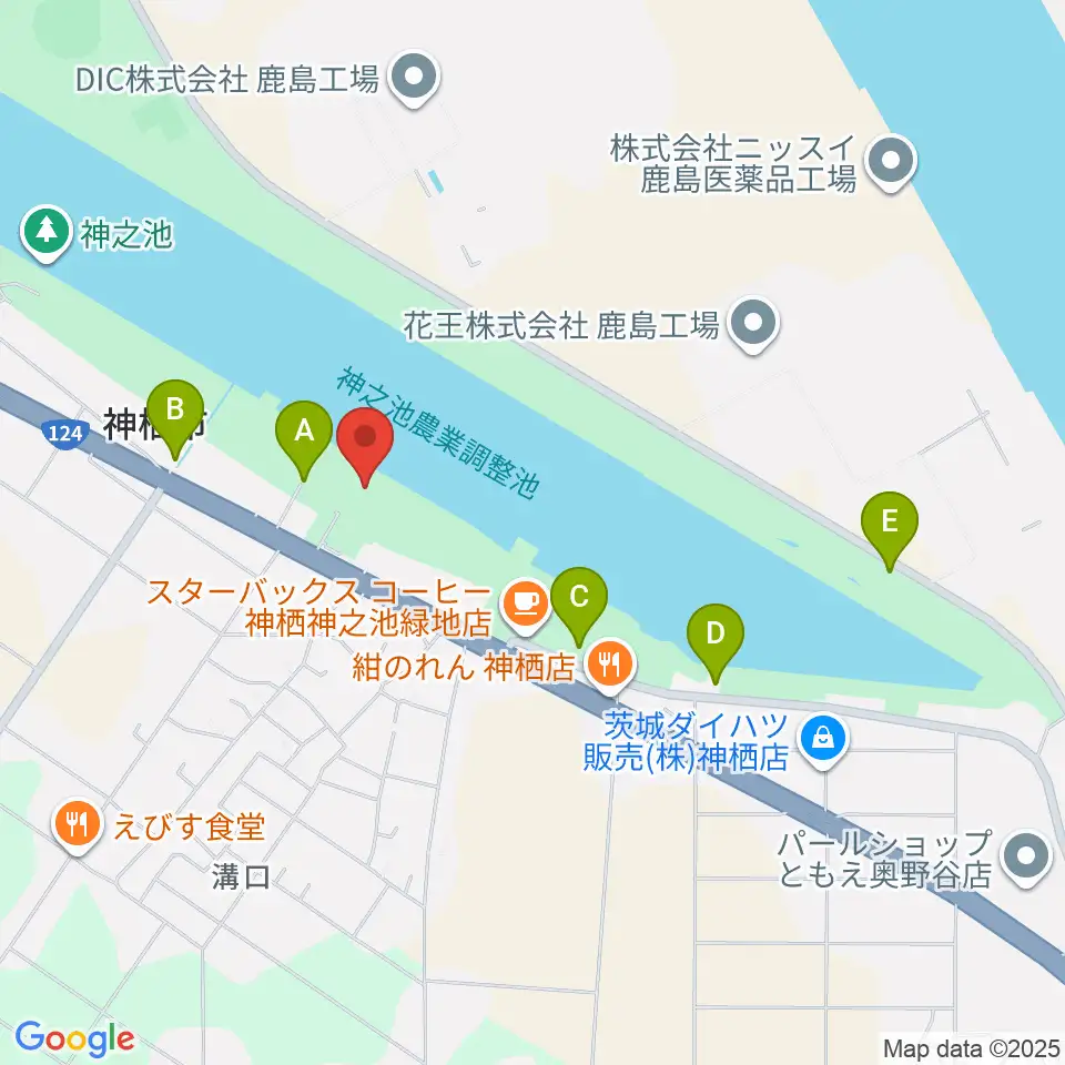 神栖市文化センター周辺の駐車場・コインパーキング一覧地図