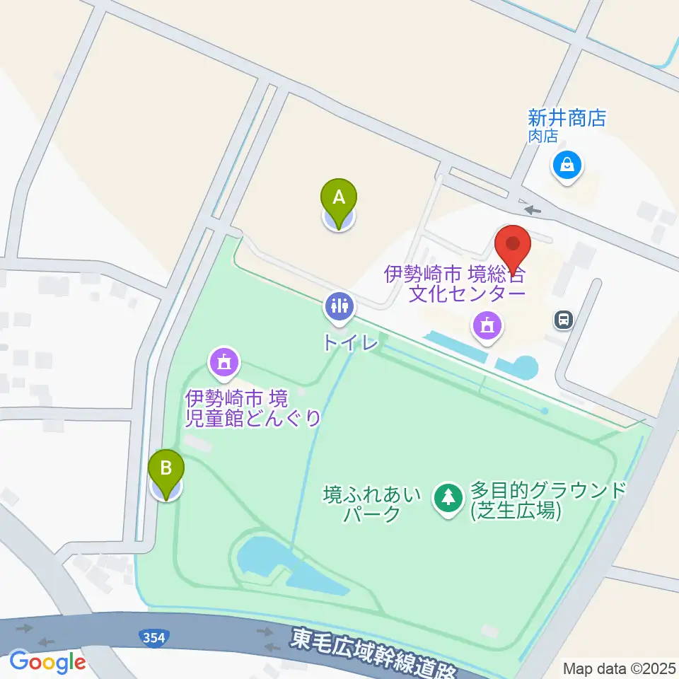 人材派遣ワイズコーポレーション境総合文化センター周辺の駐車場・コインパーキング一覧地図