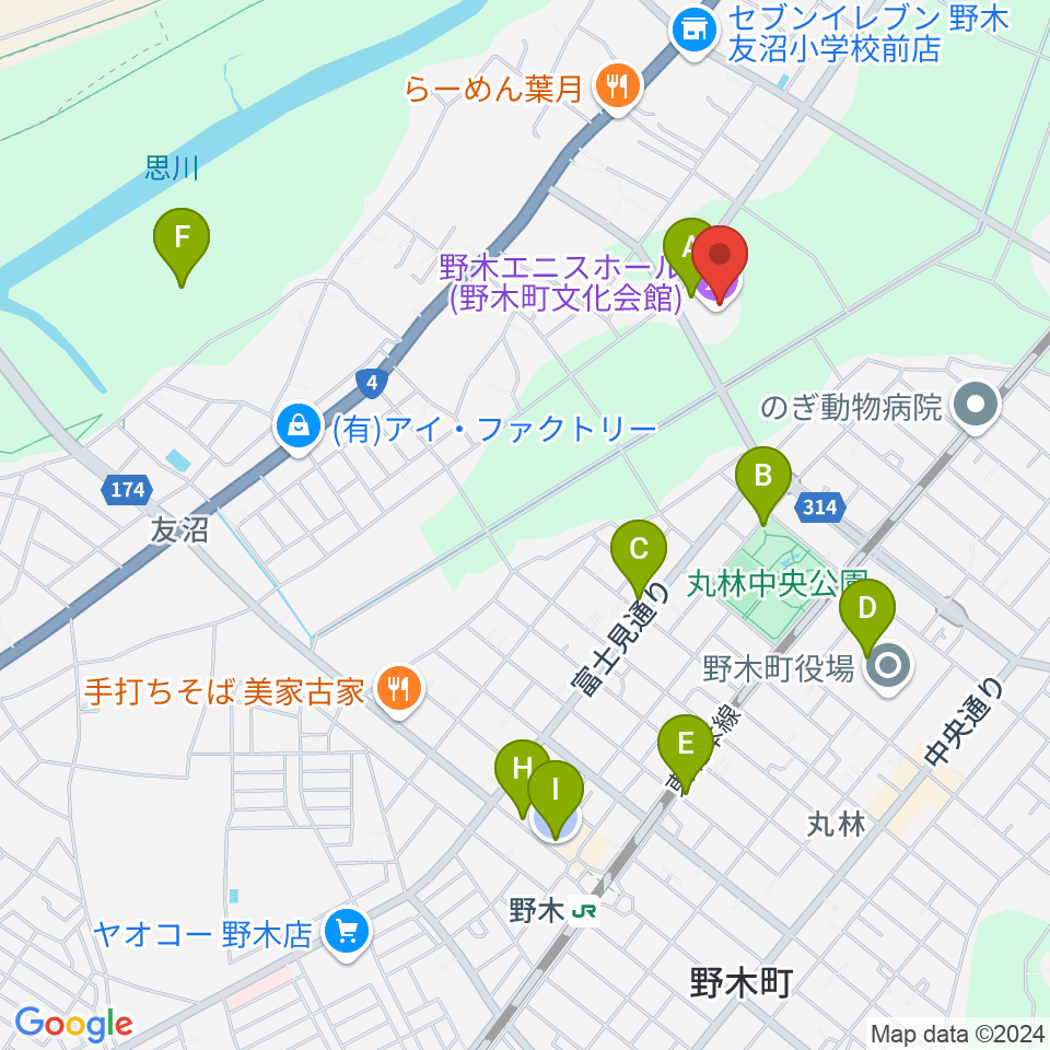 日東工業エニスホール周辺の駐車場・コインパーキング一覧地図