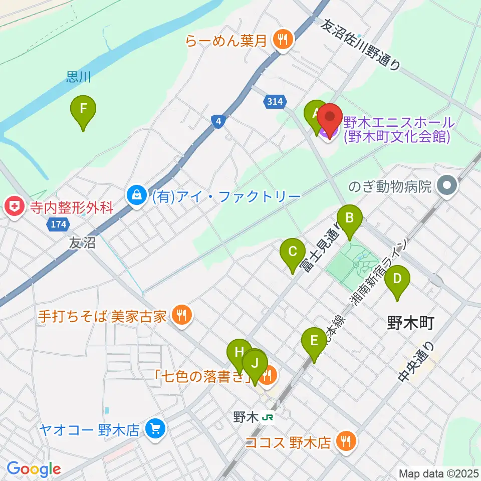 日東工業エニスホール周辺の駐車場・コインパーキング一覧地図