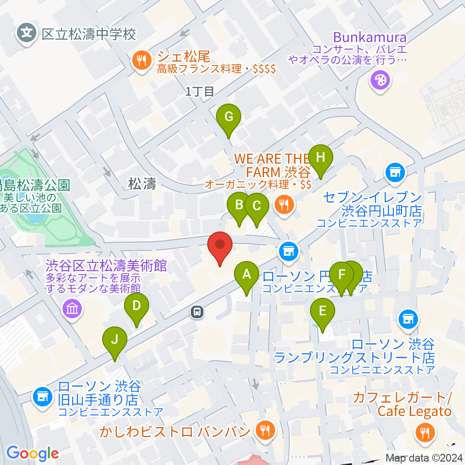 タカギクラヴィア 松濤サロン周辺の駐車場・コインパーキング一覧地図