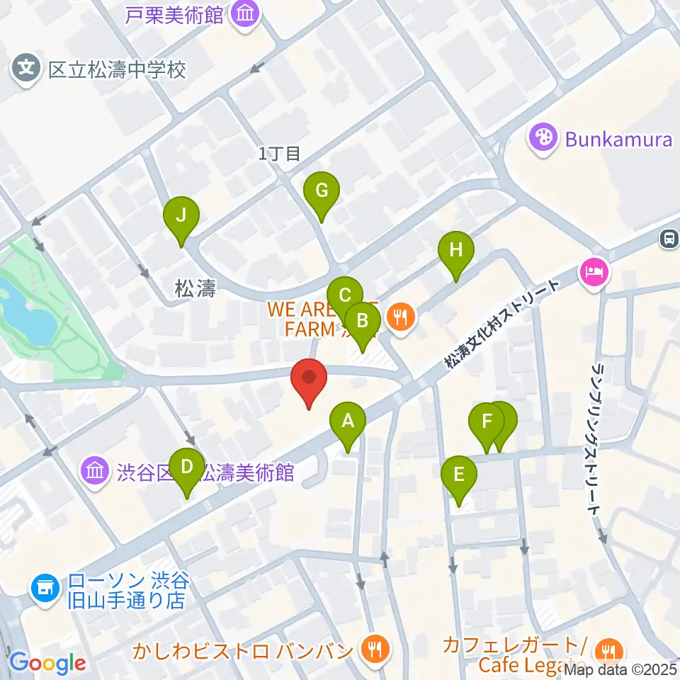 タカギクラヴィア 松濤サロン周辺の駐車場・コインパーキング一覧地図