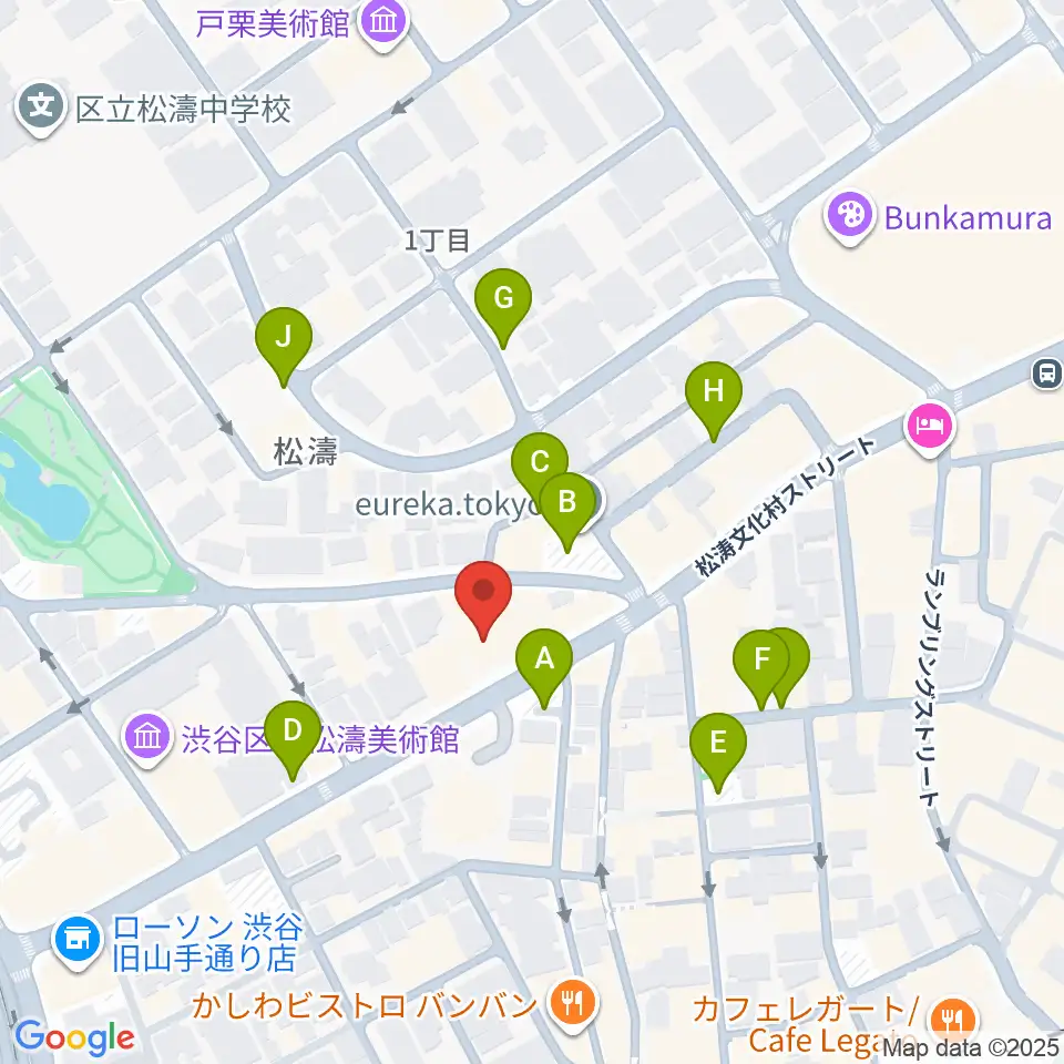 タカギクラヴィア 松濤サロン周辺の駐車場・コインパーキング一覧地図