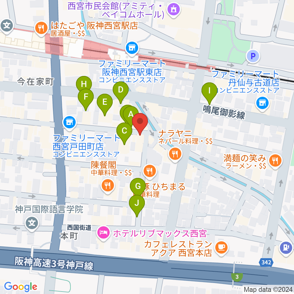 LiveSpot Penguin周辺の駐車場・コインパーキング一覧地図