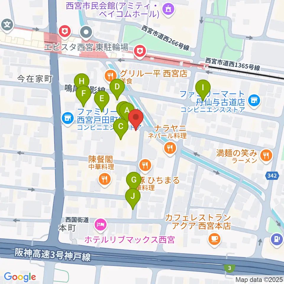 LiveSpot Penguin周辺の駐車場・コインパーキング一覧地図