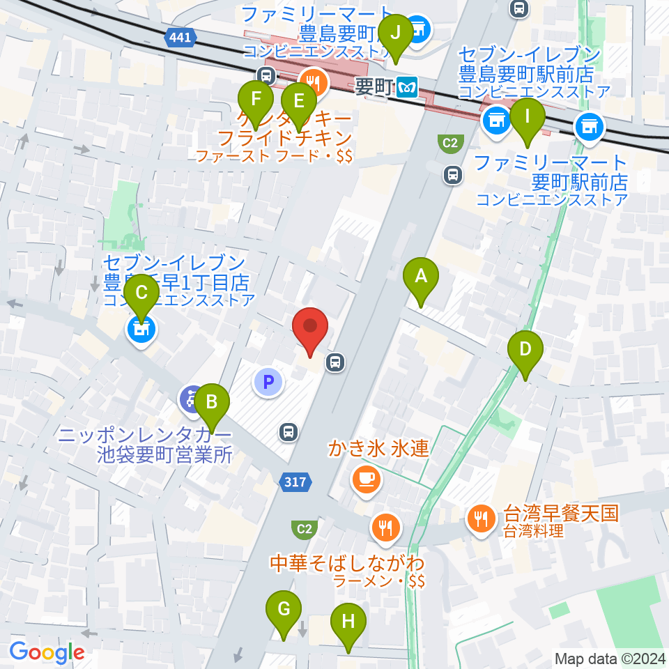 GGサロン周辺の駐車場・コインパーキング一覧地図