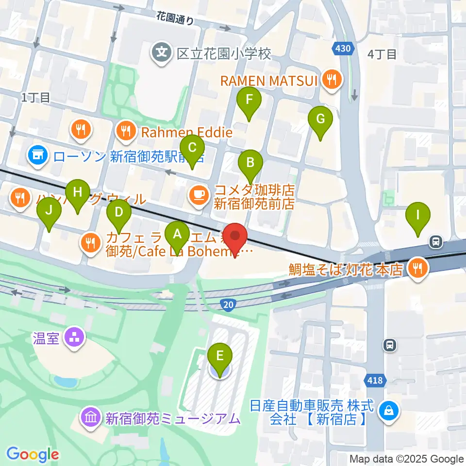 四谷地域センター周辺の駐車場・コインパーキング一覧地図
