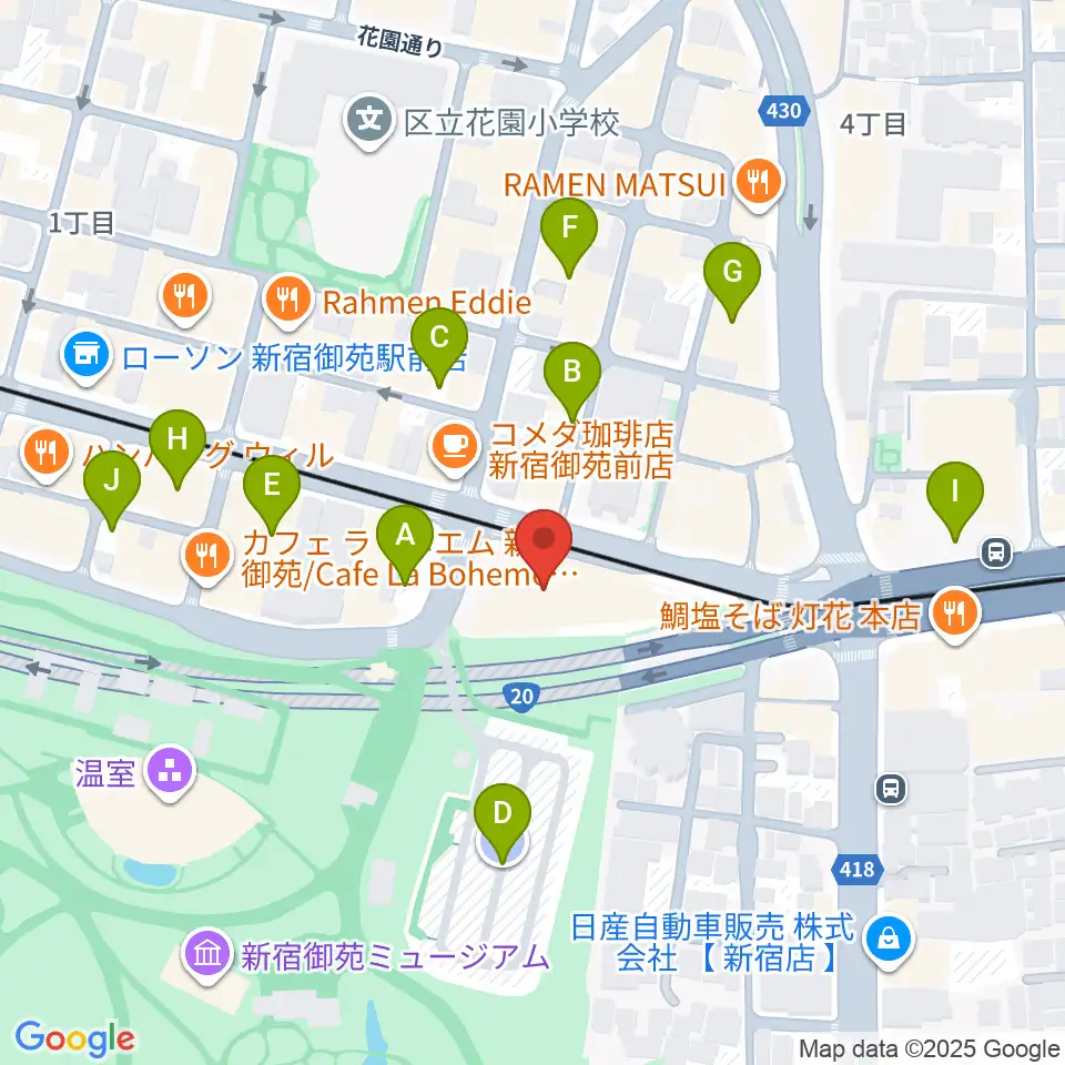 四谷区民ホール周辺の駐車場・コインパーキング一覧地図