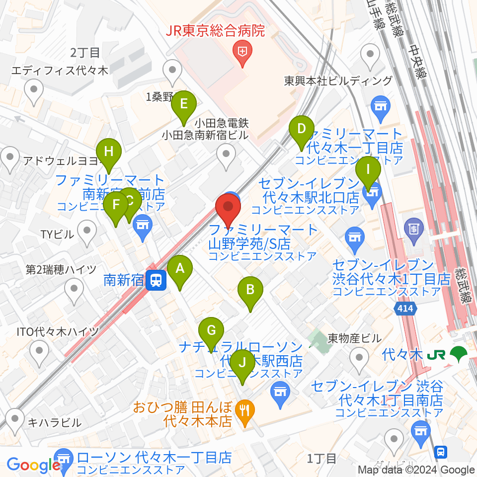 山野ホール周辺の駐車場・コインパーキング一覧地図