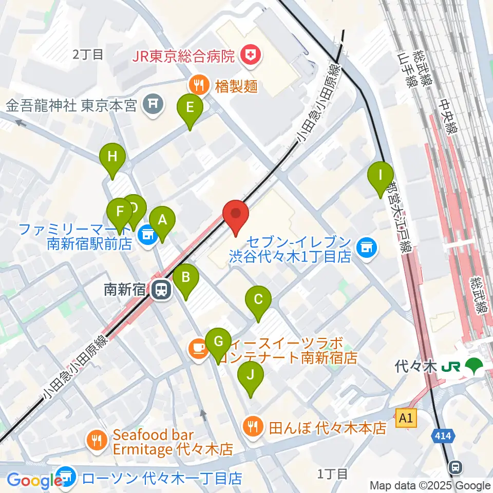 山野ホール周辺の駐車場・コインパーキング一覧地図