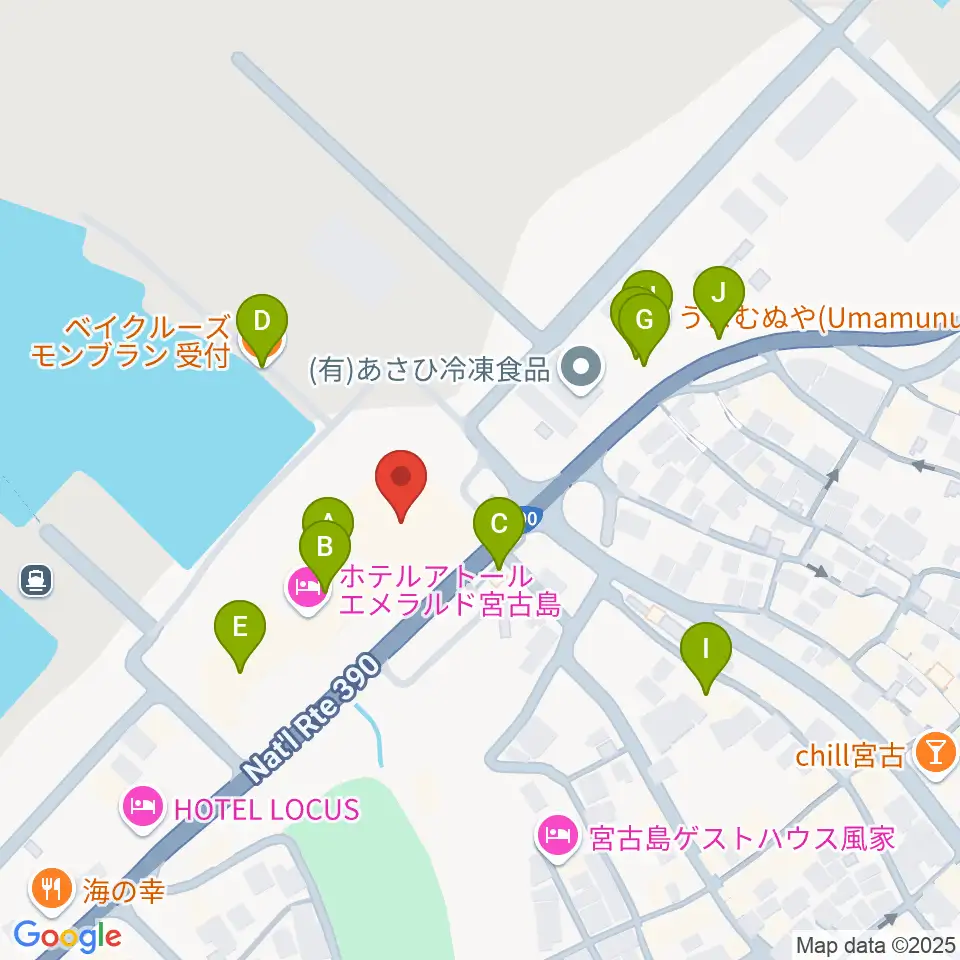 マティダ市民劇場周辺のファミレス・ファーストフード一覧地図