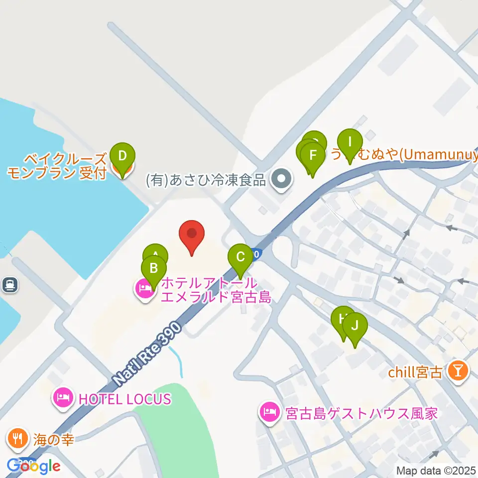 マティダ市民劇場周辺のファミレス・ファーストフード一覧地図
