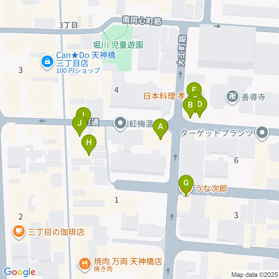 implant4周辺のファミレス・ファーストフード一覧地図