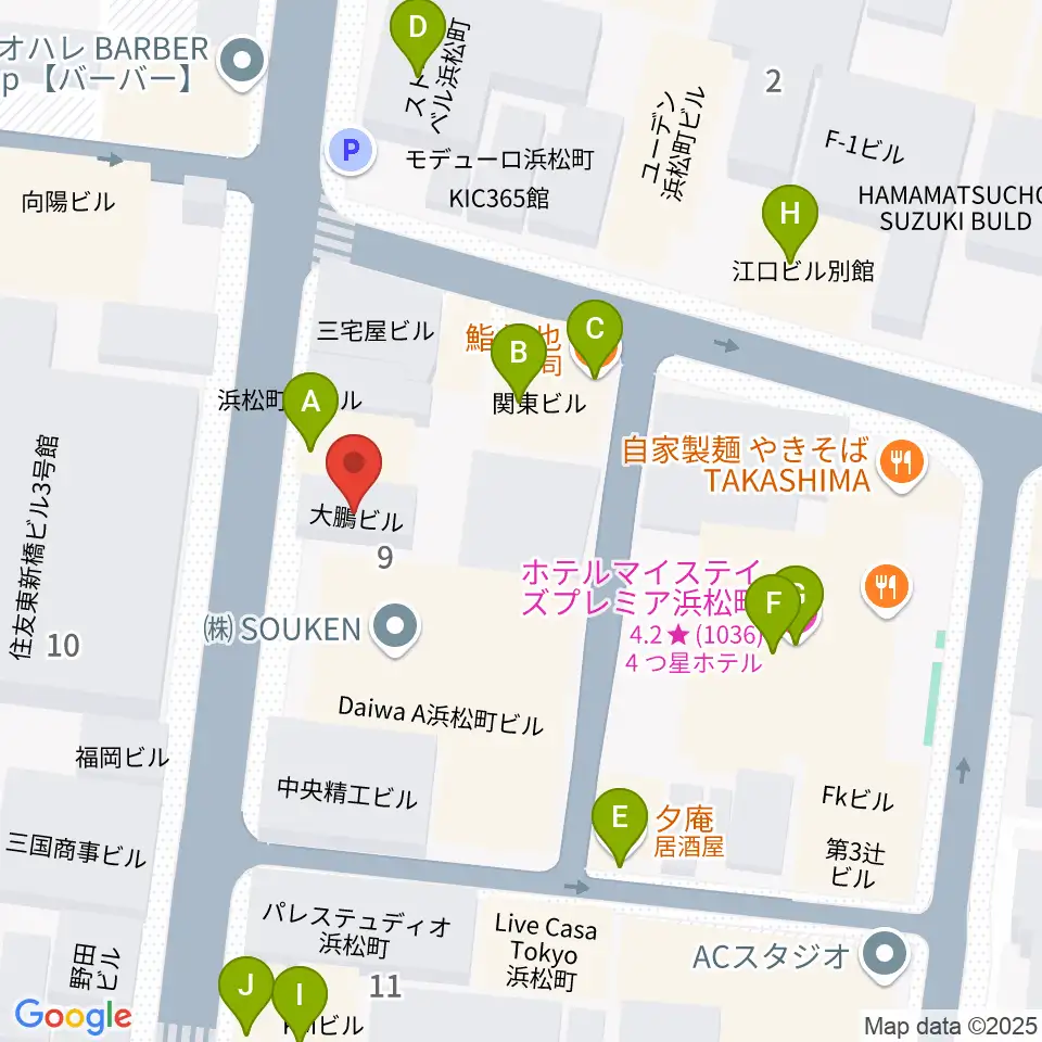 ジャパンウィンズ周辺のファミレス・ファーストフード一覧地図