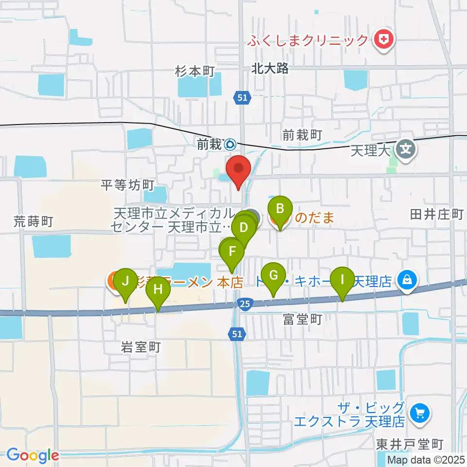 コウキ商事株式会社周辺のファミレス・ファーストフード一覧地図