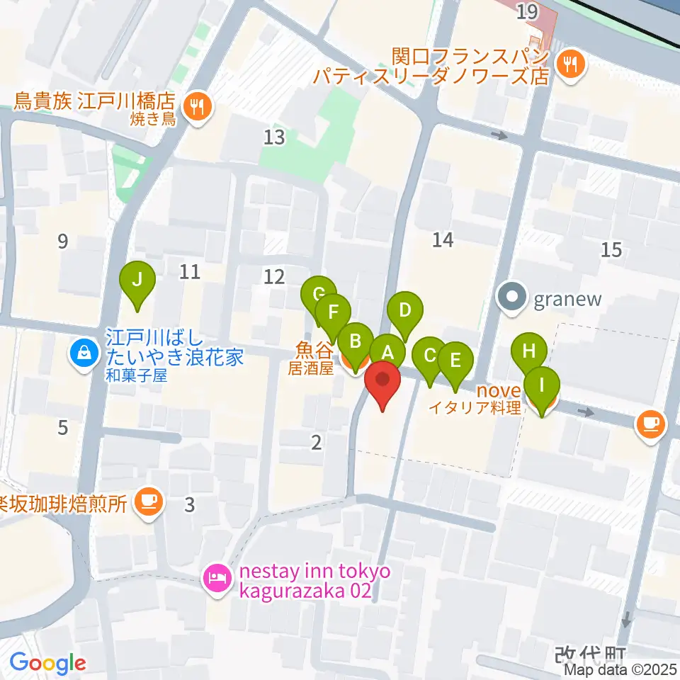 ピアノパッサージュ周辺のファミレス・ファーストフード一覧地図