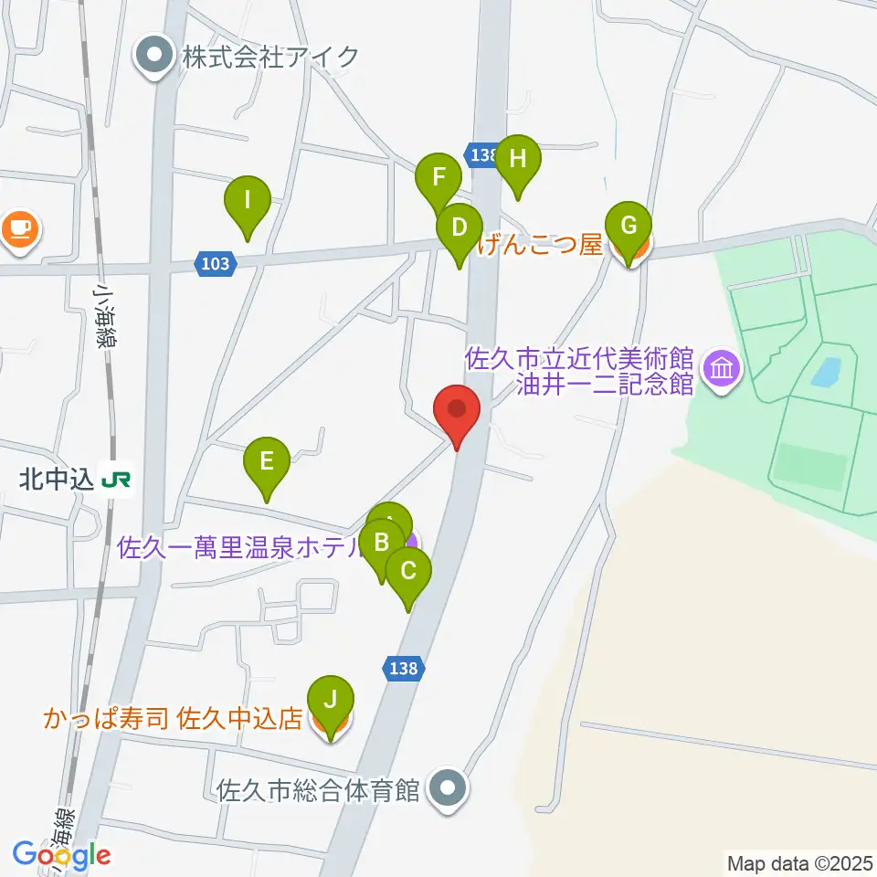 Rock Sun Music School周辺のファミレス・ファーストフード一覧地図