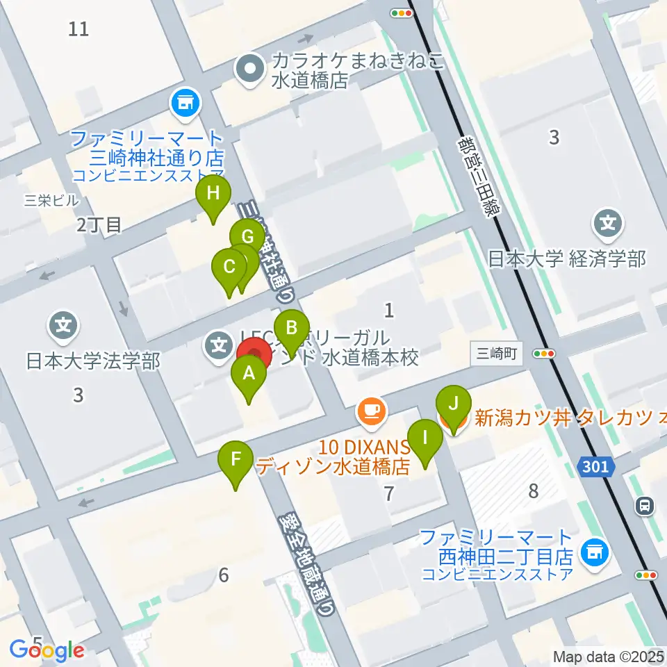 SAY YOU LAB周辺のファミレス・ファーストフード一覧地図